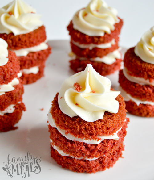 Easy Mini Red Velvet Cakes - Step 6