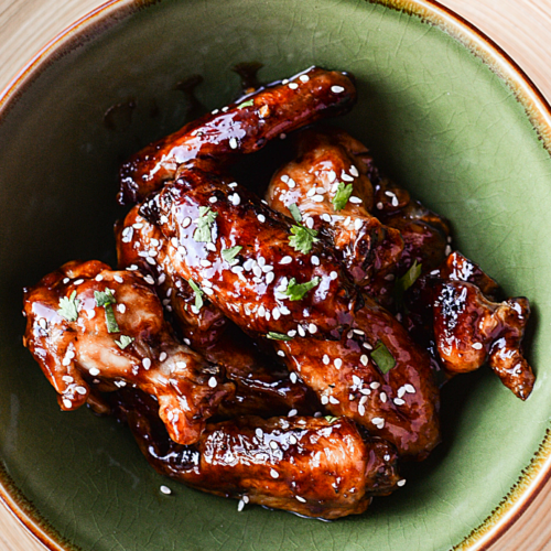 Honey Soy Sticky Chicken Wings - FamilyFreshMeals.com --