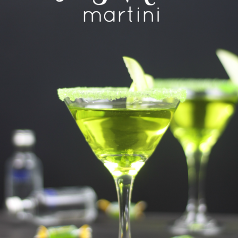 Green Apple Jolly Rancher Martini - FamilyFreshMeals.com -