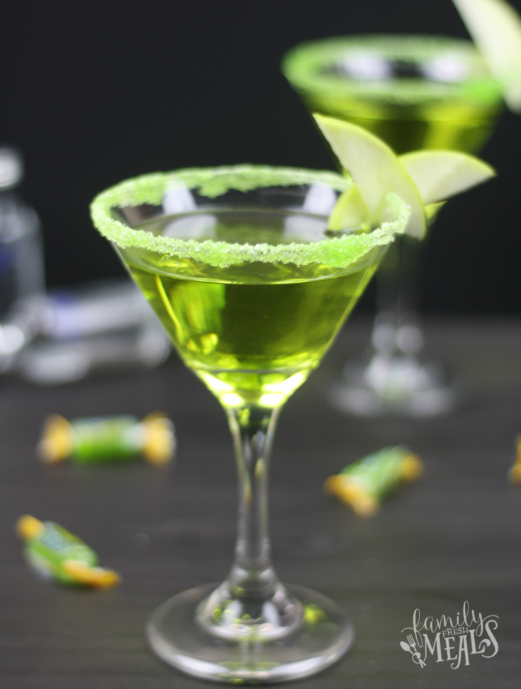 Green Apple Jolly Rancher Martini - How to make infused vodka