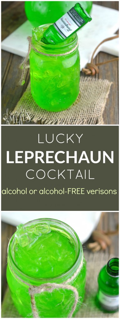 LUCKY LEPRECHAUN COCKTAIL - FamilyFreshMeals.com - a great drink for both kids and adults.