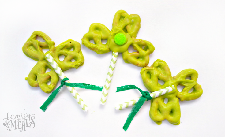 Shamrock Pretzels - St. Patrick's Day treat