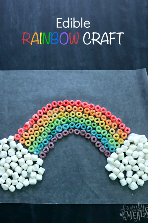 St. Patrick's Day Edible Rainbow Craft - FamilyFreshMeals.com --