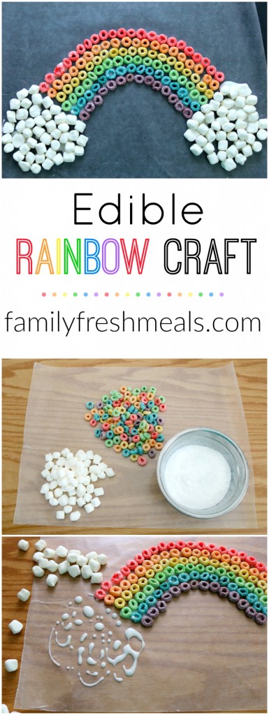 St. Patrick's Day Edible Rainbow Craft -- FamilyFreshMeals.com -- 