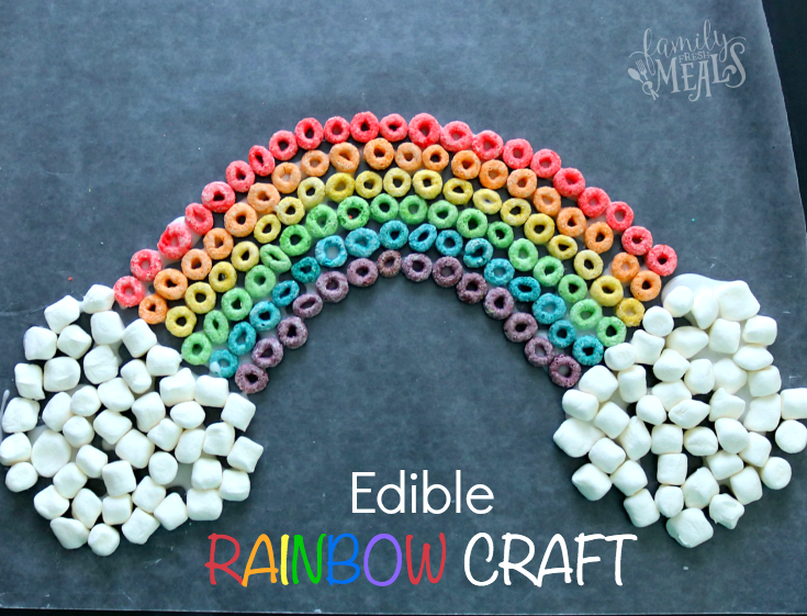 St. Patrick's Day Edible Rainbow Craft -- fb- FamilyFreshMeals.com --