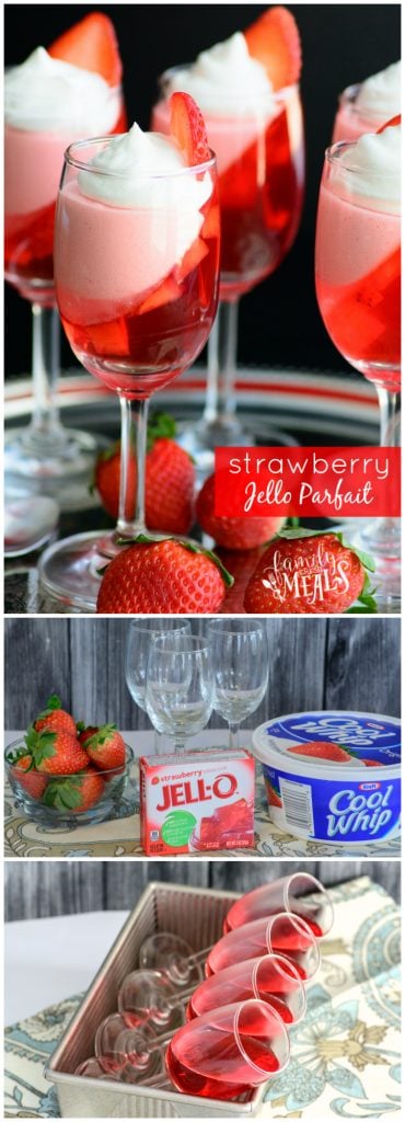 Strawberry Jello Parfait - FamilyFreshMeals.com