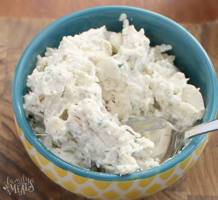 Tarragon Chicken Salad with Flatout - FamilyFreshMeals.com - Recipe