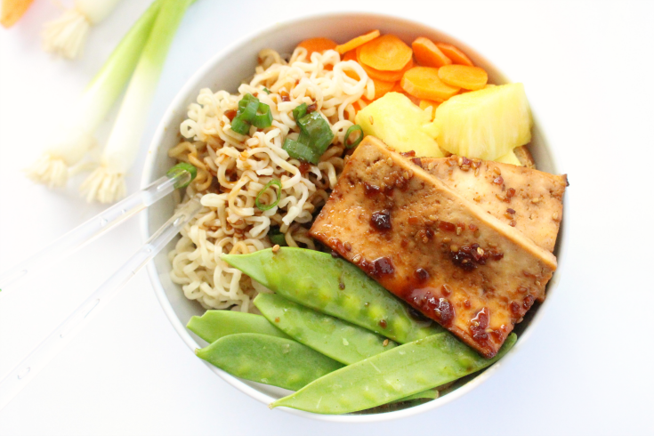 Teriyaki Tofu Bowl - FamilyFreshMeals.com - Soy Vay