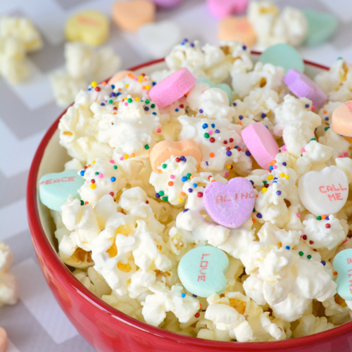 Valentine's Day Popcorn Treat - FamilyFreshMeals.com -