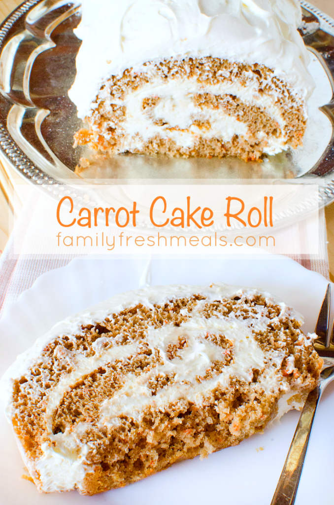 Easy Carrot Cake Roll with Cream Cheese Icing Family Fresh Meals