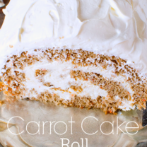 Easy Carrot Cake Roll with Cream Cheese Icing
