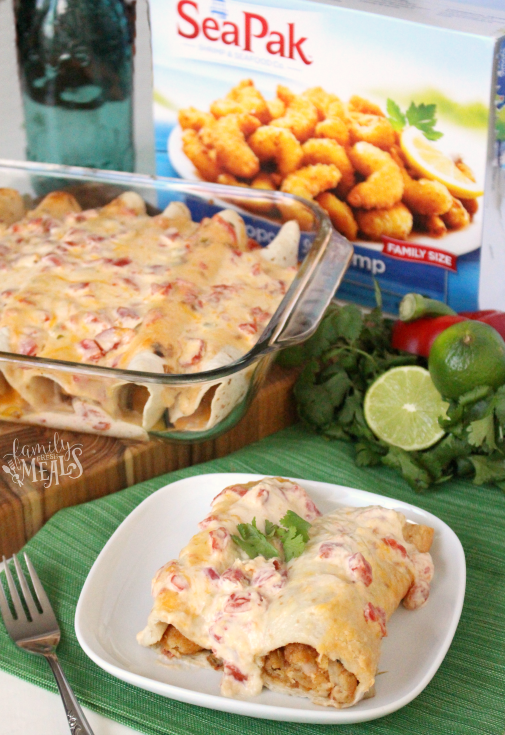 Creamy Shrimp Enchiladas - Family Fresh Meals