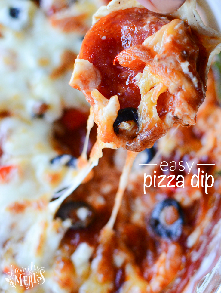 Easy Crockpot Pizza Dip - Family Fresh Meals