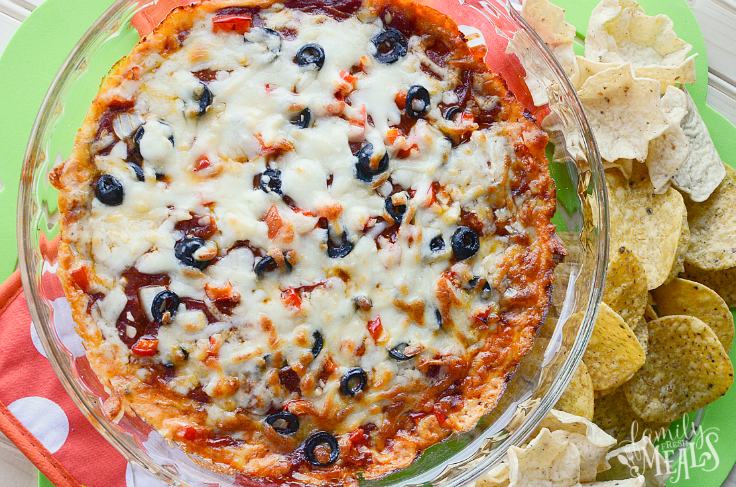 Easy Pizza Dip --- Step Super Easy and Yummy Appetizer - FamilyFreshMeals.com