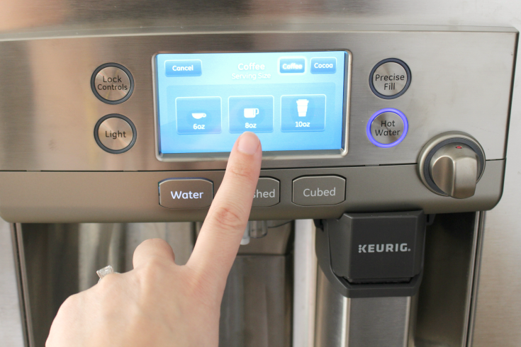 HHGregg GE Café refrigerator with a Keurig Brewing System - Step 4