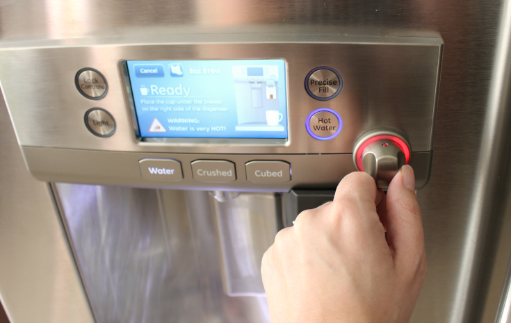 HHGregg GE Café refrigerator with a Keurig Brewing System - Step 5