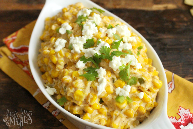 Mexican Street Corn Dip - creamy corn dip - Family Fresh Meals