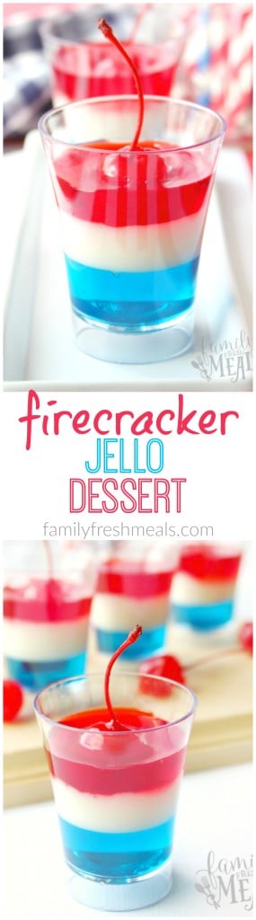 4th Of July Jello Firecrackers _ Fun Food for Kids- FamilyFreshMeals.com Pinterest