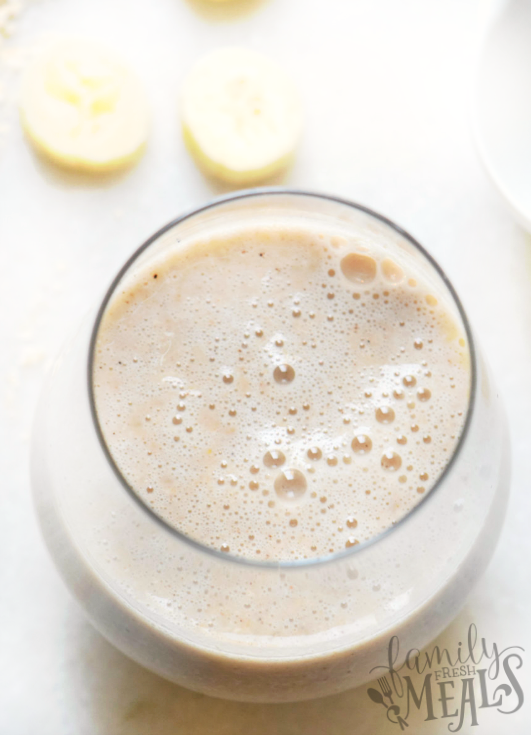 Banana Bread Smoothie - FamilyFreshMeals.com - enjoy!