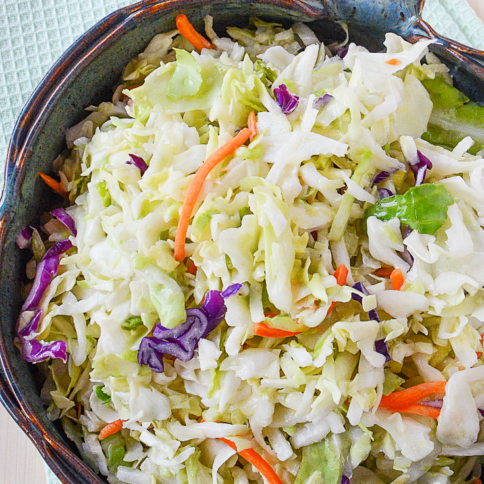 Classic Creamy Coleslaw Recipe - FamilyFreshMeals.com --