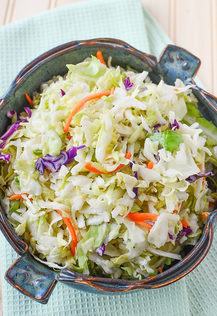 Classic Creamy Coleslaw Recipe - FamilyFreshMeals.com