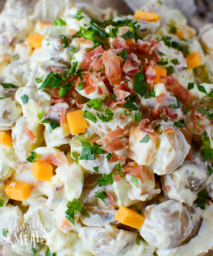 Fully Loaded Potato Salad - Bacon Potato Salad Recipe