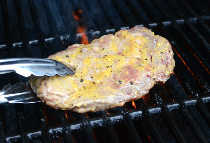 Mustard Glazed Grilled Steak and Salad - Step 2