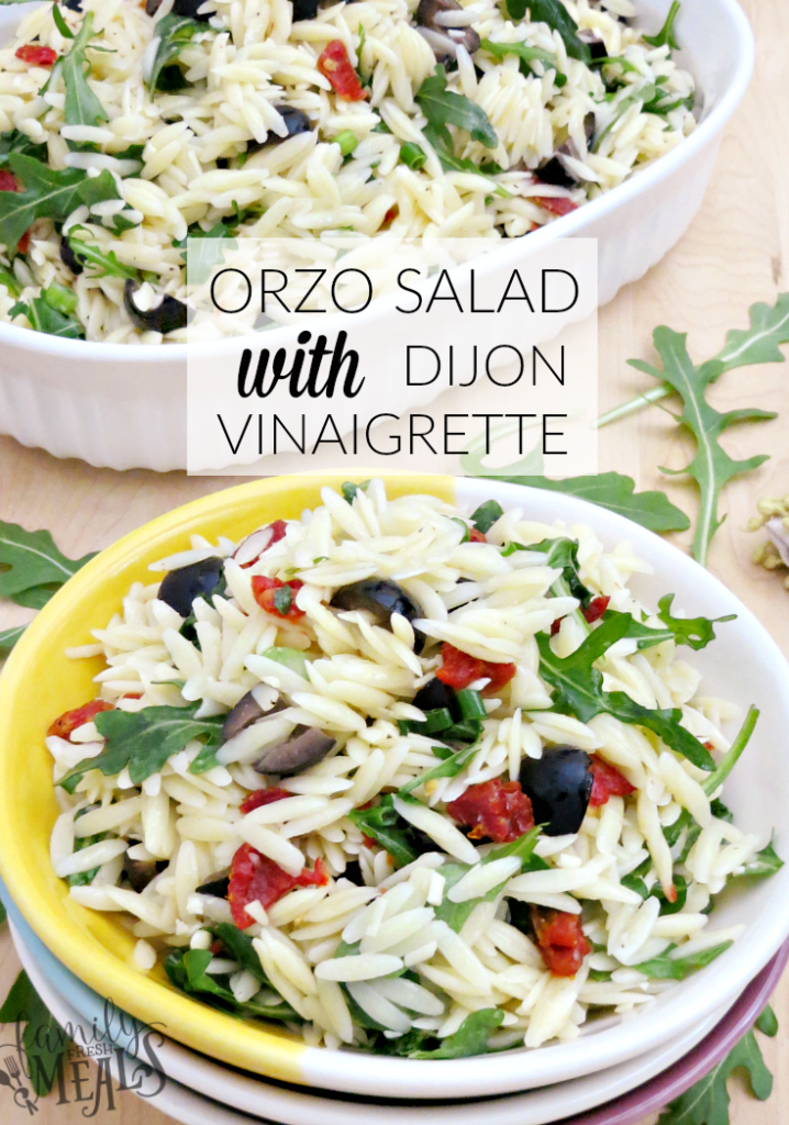 ORZO SALAD WITH DIJON VINAIGRETTE - FamilyFreshMeals.com --