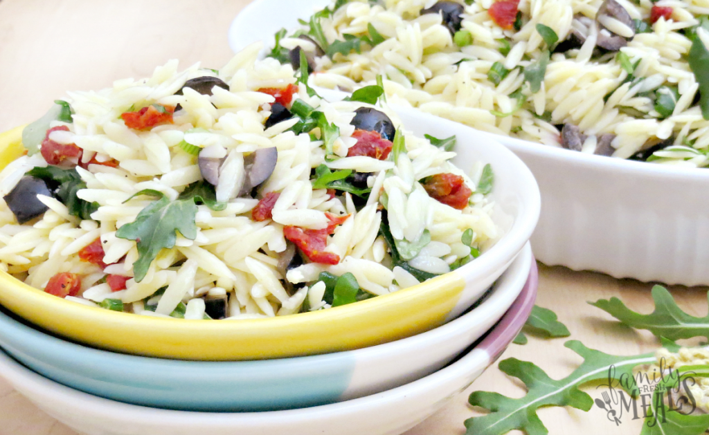 ORZO SALAD WITH DIJON VINAIGRETTE - FamilyFreshMeals.com --