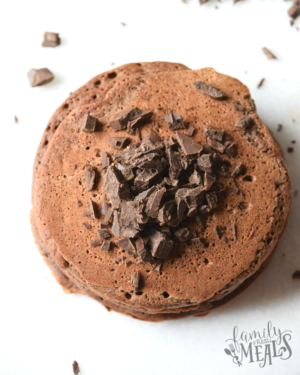 Double Chocolate Chunk Pancakes Family Fresh Meals