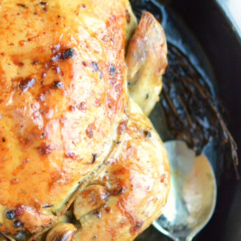 Easy Oven Roasted Chicken - Family favorite meal!!! FamilyFreshMeals.com