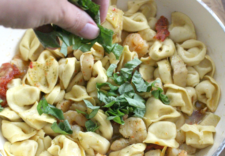 One Pot Garlic Shrimp Tortellini - Step 4