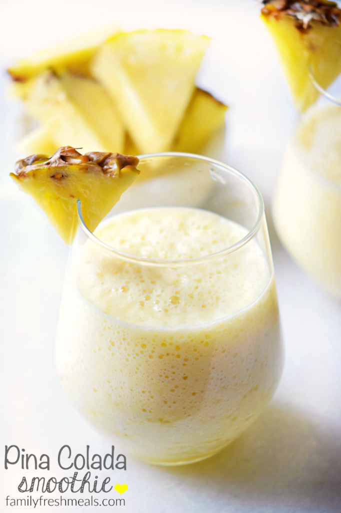 Pina Colada Smoothie - FamilyFreshMeals.com - Fresh and yummy smoothie