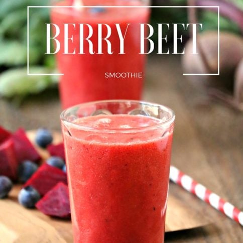 Berry Beet Smoothie - Such a fast, easy and yummy breakfast - FamilyFreshMeals.com