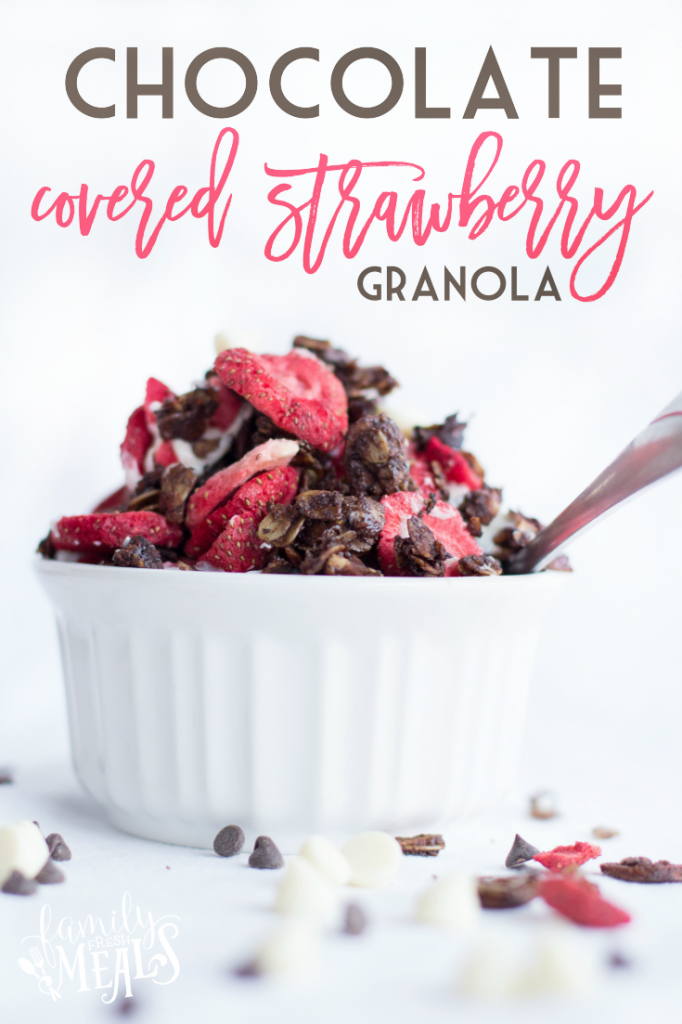 Chocolate Covered Strawberry Granola - FamilyFreshMeals.com