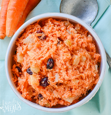 CopyCat Chick Fil A Carrot Raisin Salad Recipe - Summer side dish recipe