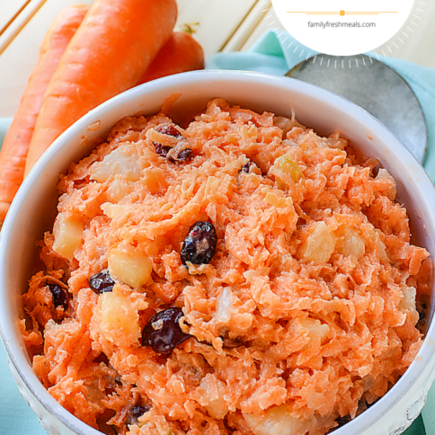 Copycat Chick Fil A Carrot Raisin Salad Recipe --- FamilyFreshMeals.com