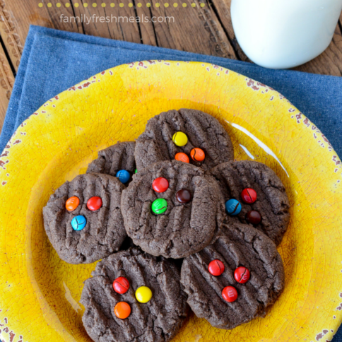 M&M Chocolate Cake Mix Cookies - YUM