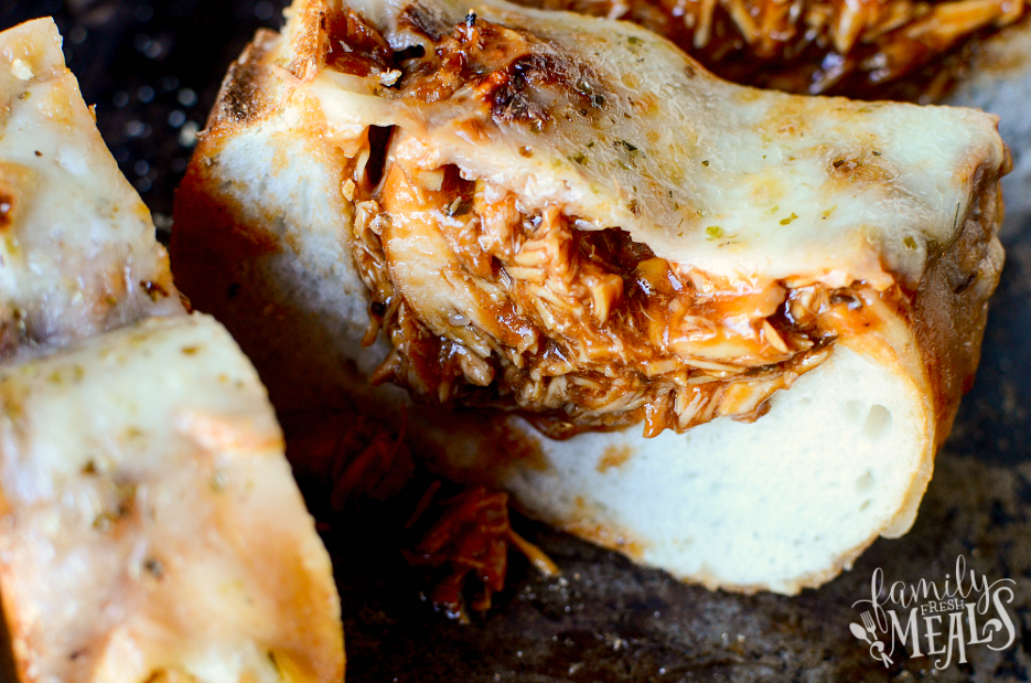 BBQ Chicken Stuffed Bread - BBQ you can Slice! - FamilyFreshMeals.com