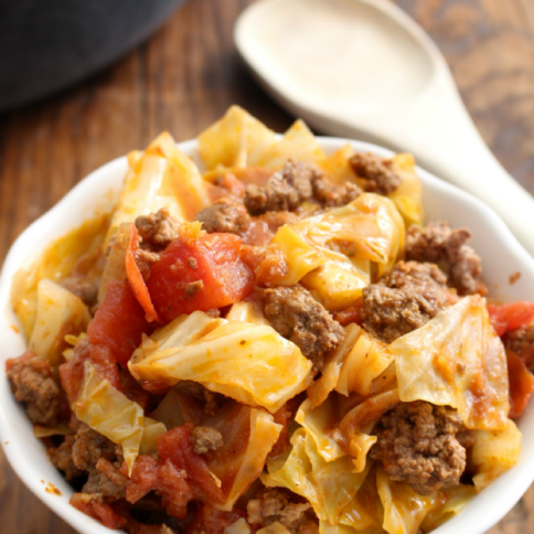 One Pot Unstuffed Cabbage Rolls - FamilyFreshMeals.com
