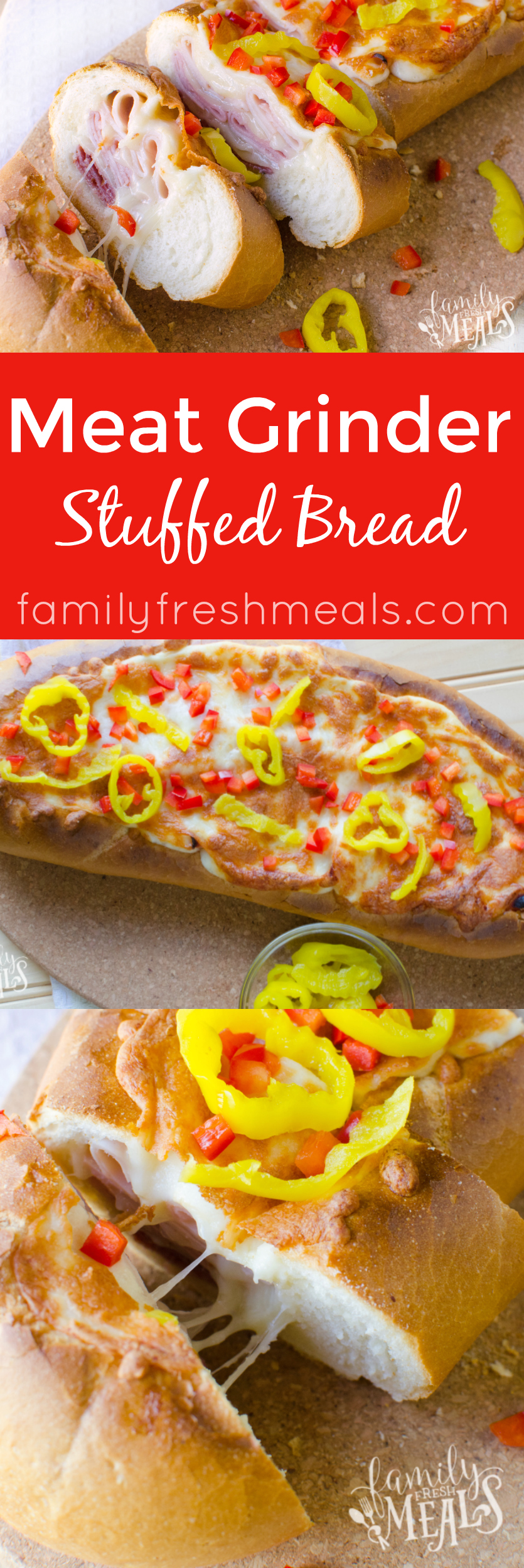 Cheesy Meat Grinder Stuffed Bread Family Fresh Meals