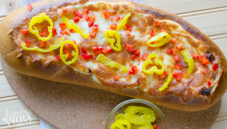 Cheesy Meat Grinder Stuffed Bread - FamilyFreshMeals.com