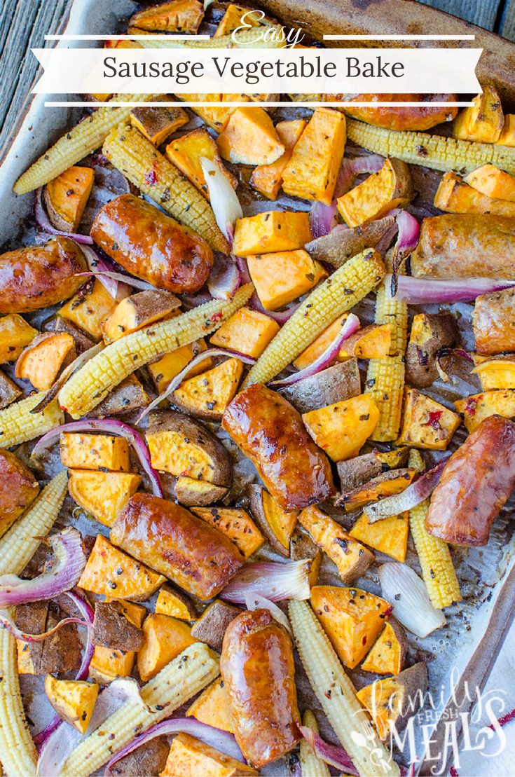 Easy Sausage Vegetable Bake