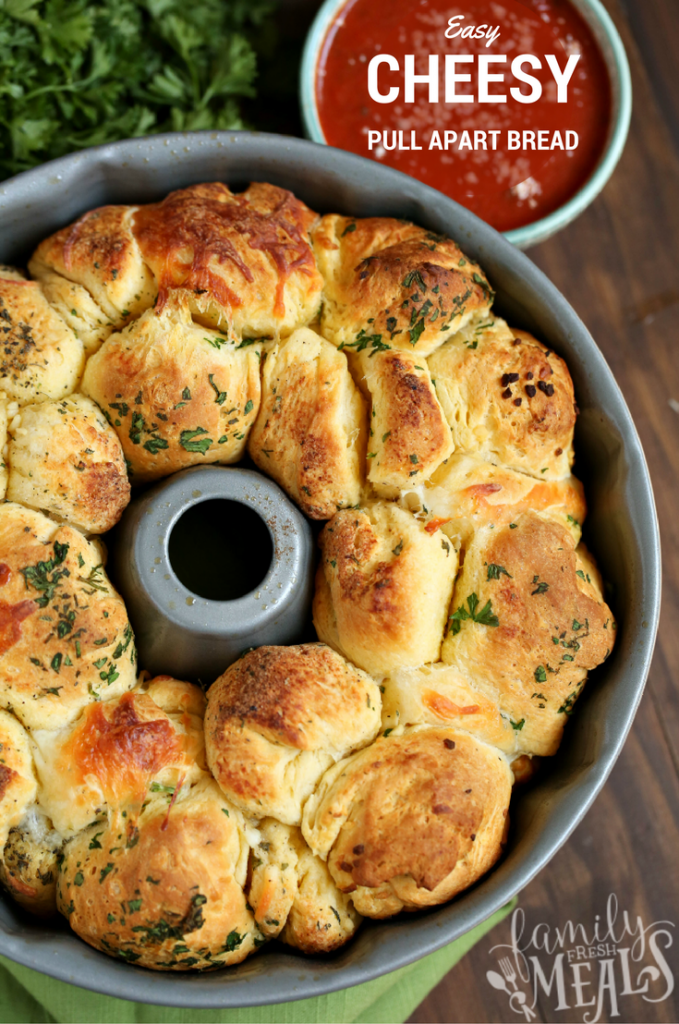 Easy Cheesy Pull Apart Bread Recipe - Family Fresh Meals 