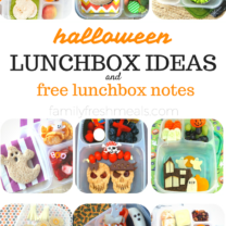 Halloween Lunchbox Ideas and Free Lunchbox Notes