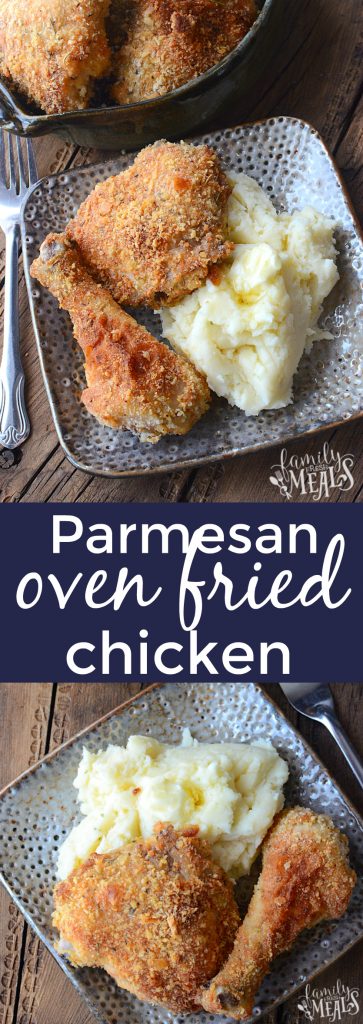 Parmesan Oven Fried Chicken - FamilyFreshMeals.com - 