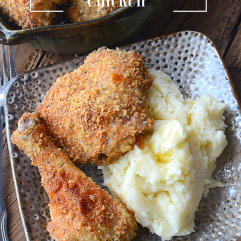 Parmesan Oven Fried Chicken - FamilyFreshMeals.com