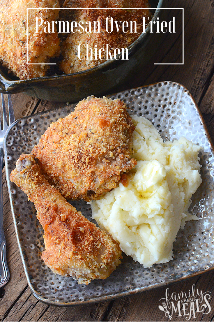 Parmesan Oven Fried Chicken