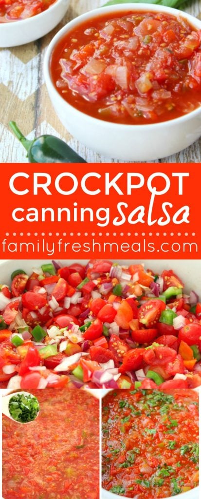 Crockpot Canning Salsa --- FamilyFreshMeals.com
