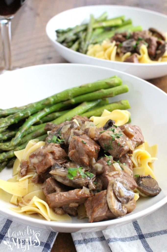 Easy Crockpot Beef Burgundy - Family Fresh Meals recipe